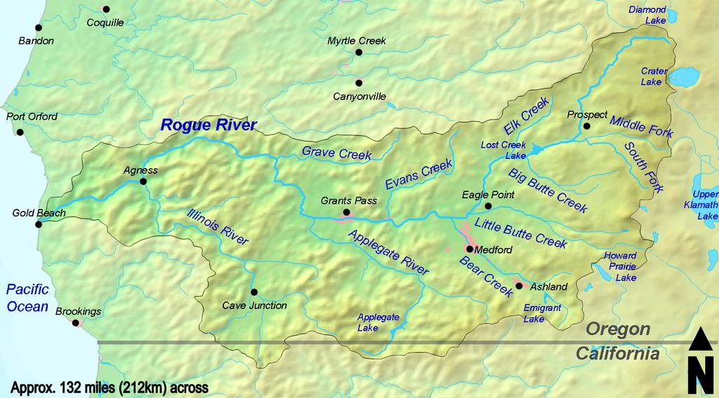 Rogue River Map